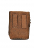 Vintage RV -Gürteltasche Save brown Leder